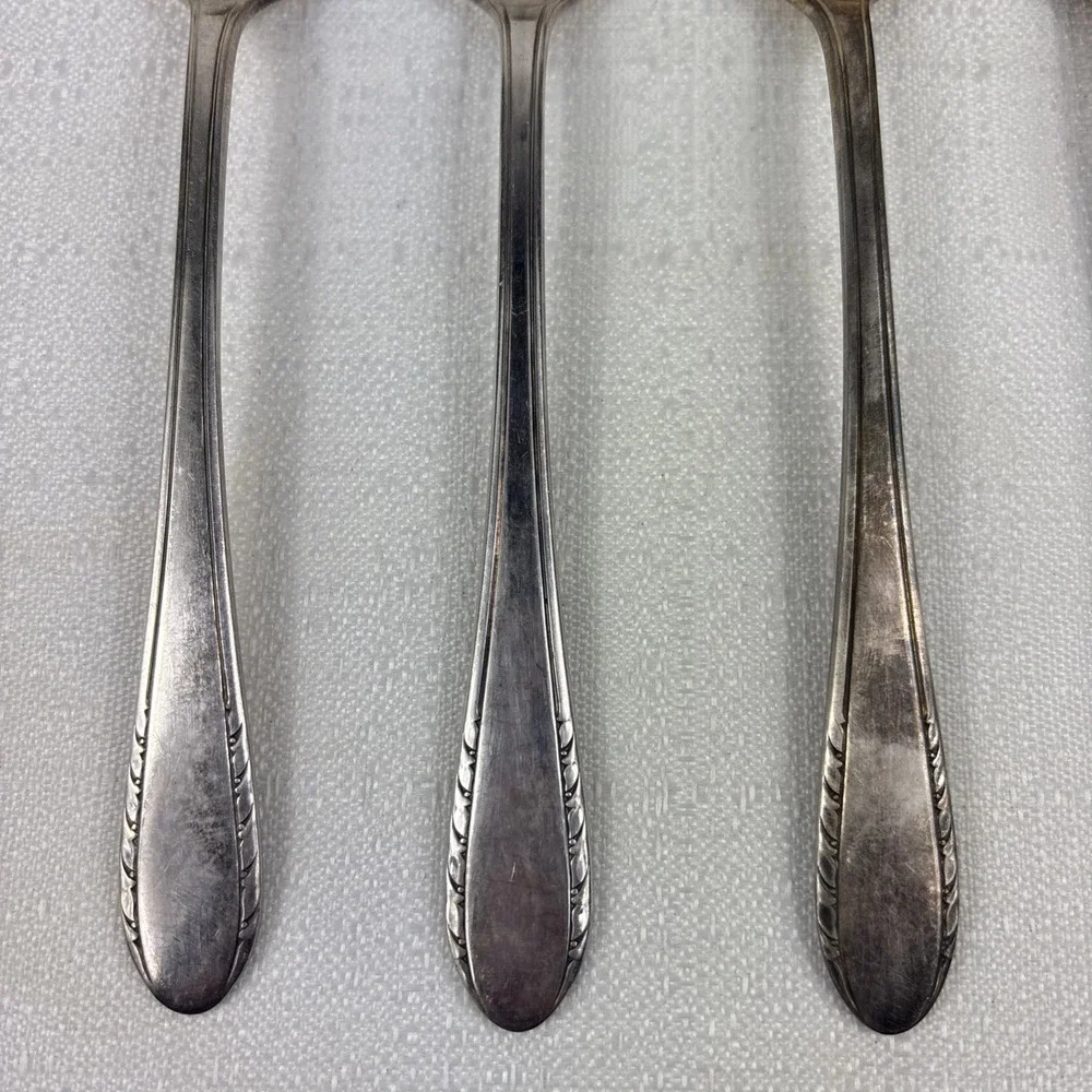 Vintage International Holmes & Edwards FIRST LADY Dinner‎ Soup Spoons Set Of 6
